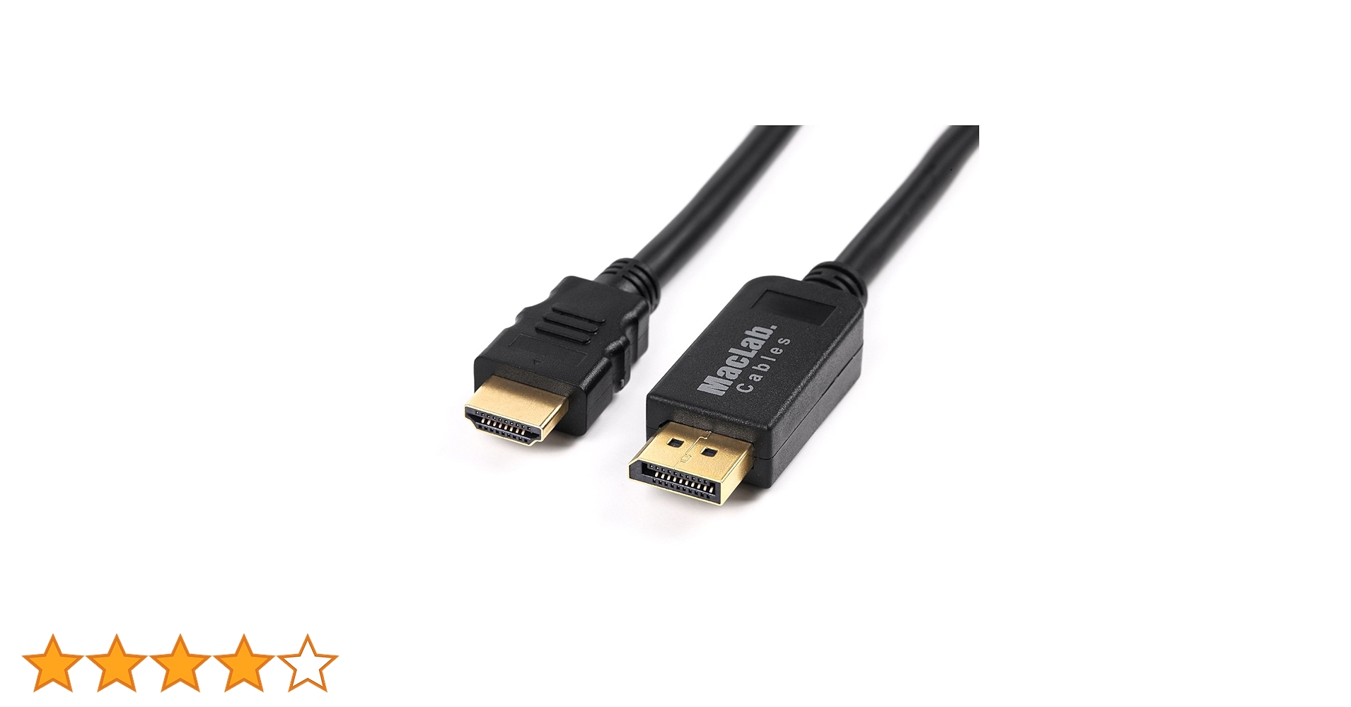 Amazon.co.jp: MacLab. Displayport HDMI 変換 ケーブル 1.8m ブラック